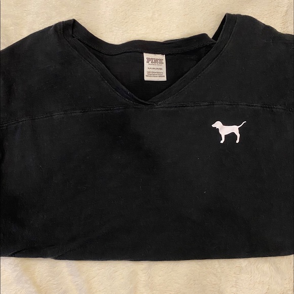 PINK black loose fit shirt Size S - Picture 4 of 4